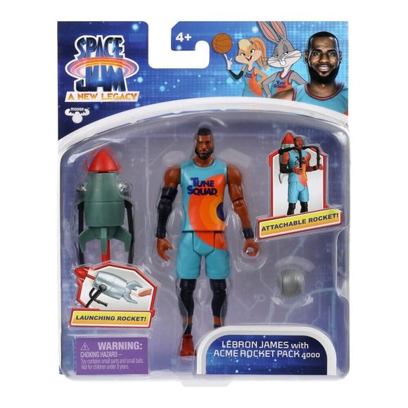 Space Jam A New Legacy LeBron James With Acme Rocket Pack 4000 Action Figure NEW - Picture 5 of 5